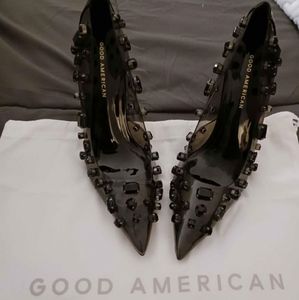 **NIB** Good American Diamonds Forever Heel